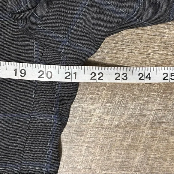 BROOKS BROTHERS Explorer Regent Fit Blazer 40L Gray Plaid Two Button Window Pane - Picture 10 of 11